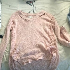 Light pink knit sweater